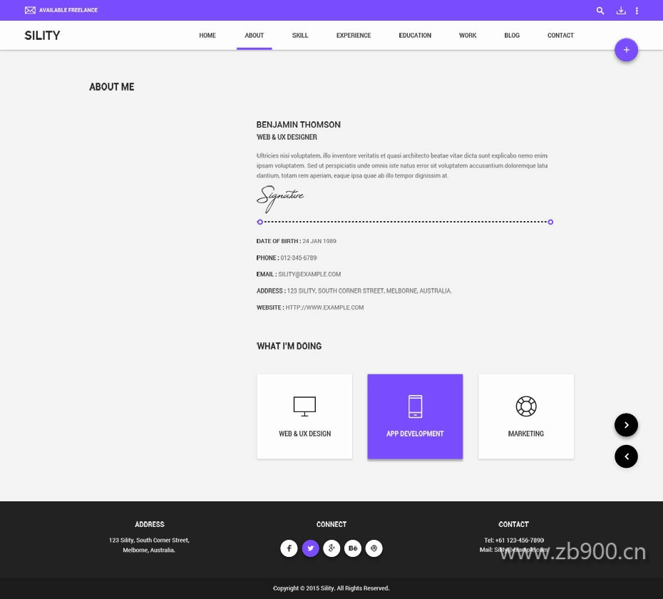 个人主页ui模板