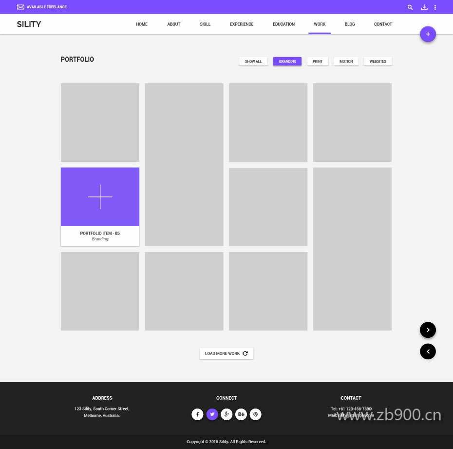 个人主页ui模板