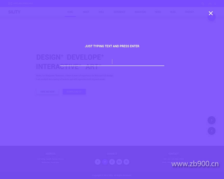 个人主页ui模板