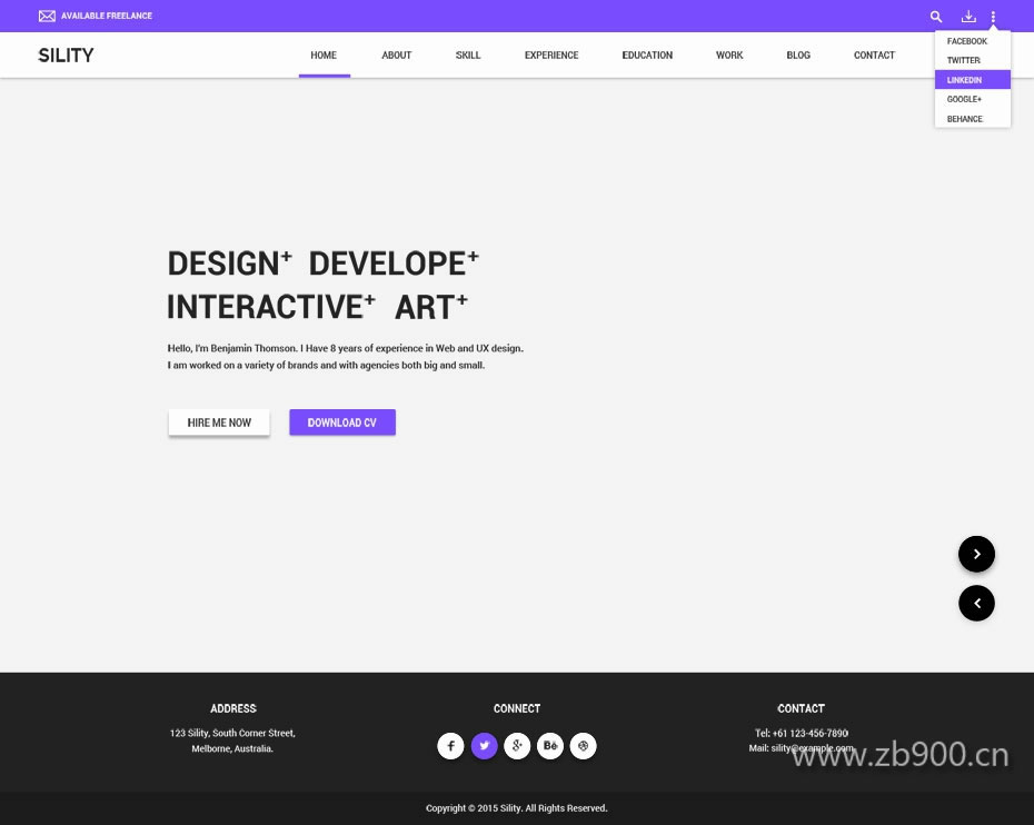 个人主页ui模板