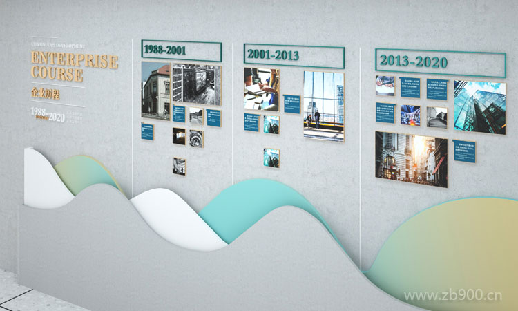 灰色企业文化墙