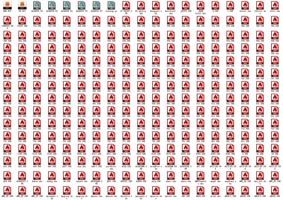 cad字体包预览 cad字体包预览