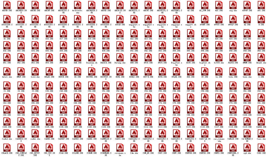 cad字体包预览 cad字体包预览