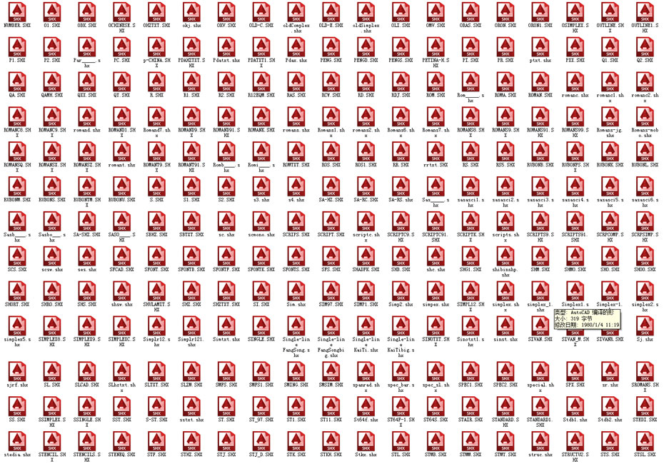 cad字体包预览 cad字体包预览