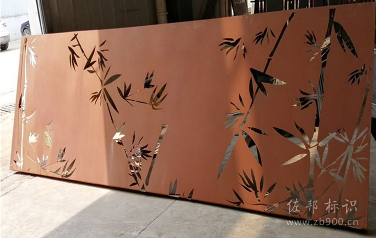 铁锈灯箱板 铁锈灯箱板