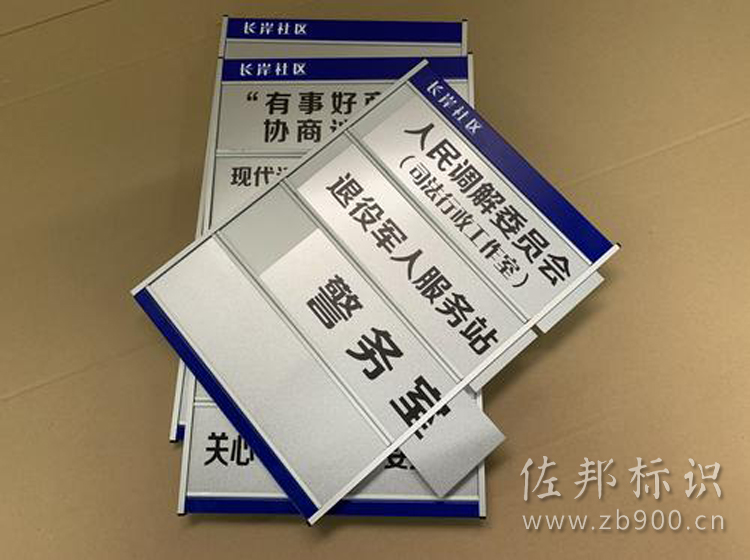 铝合金科室牌