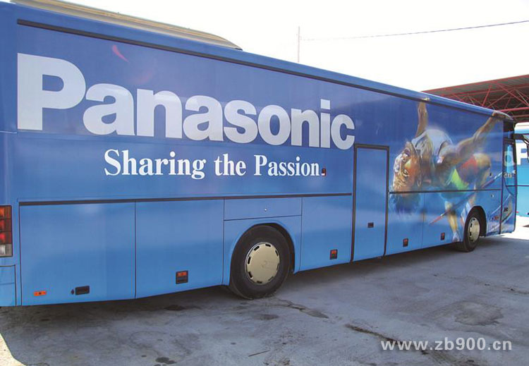 黑胶车贴公交车效果