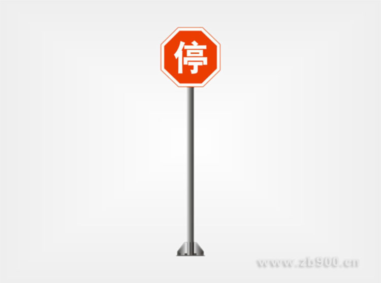 单立柱式双面标牌标杆