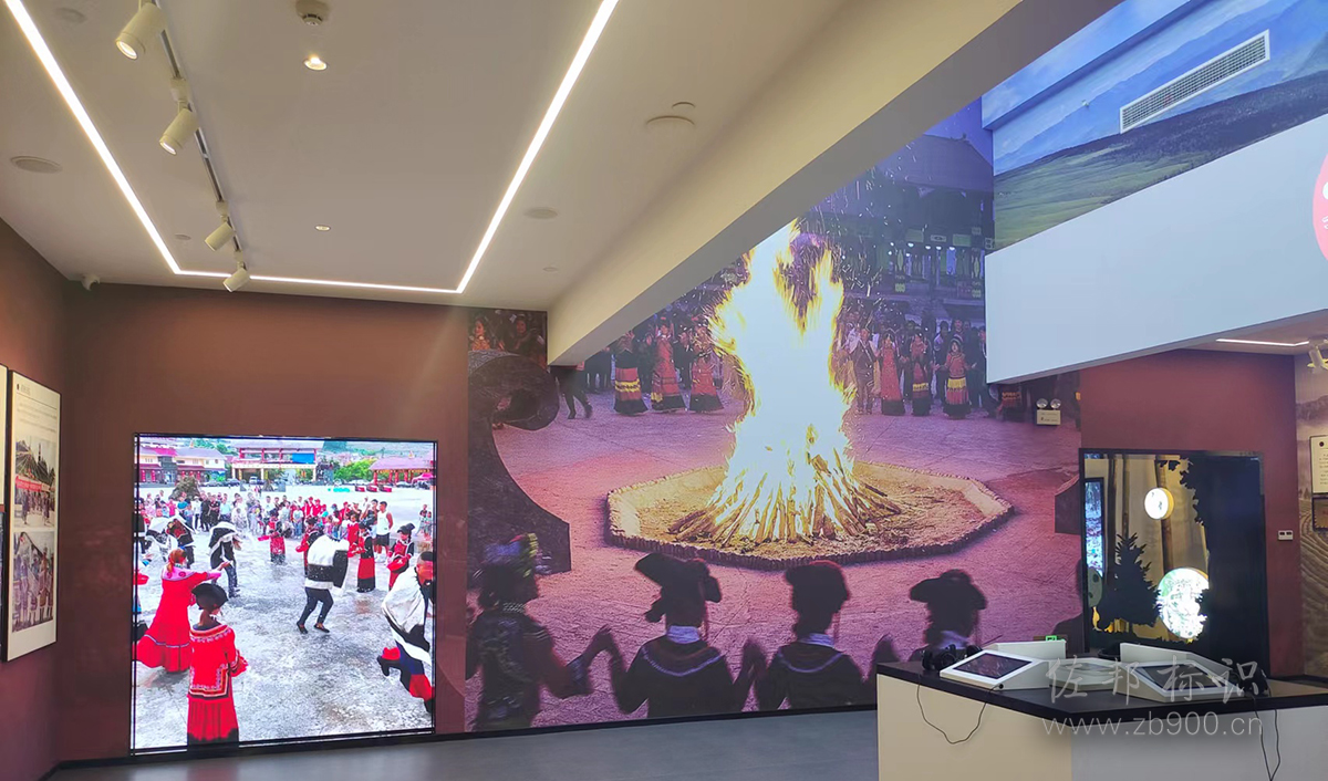 展厅墙面【采用高精度宣绒布UV喷印】 展厅墙面【采用高精度宣绒布UV喷印】